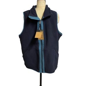The North Face blue Carbondale fleece vest